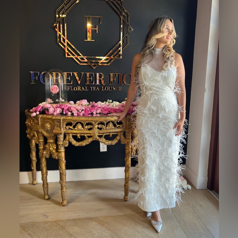 White Feather Dress